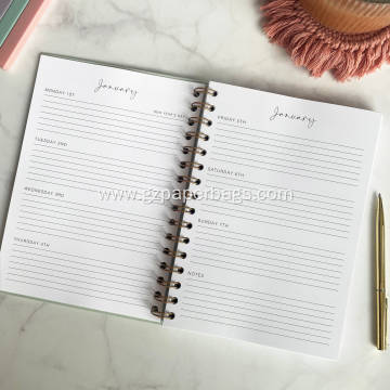 Personalized A5 Spiral Bound Academic Diary Planner